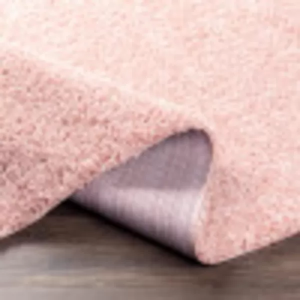 Artistic Weavers Solid Plush Blissful Shag Area Rug 710 x 10 Cream67 x 9 Pale Pink