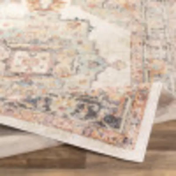 Artistic Weavers Solk Vintage Medallion Area Rug53 RoundKhaki27 x 73 Khaki