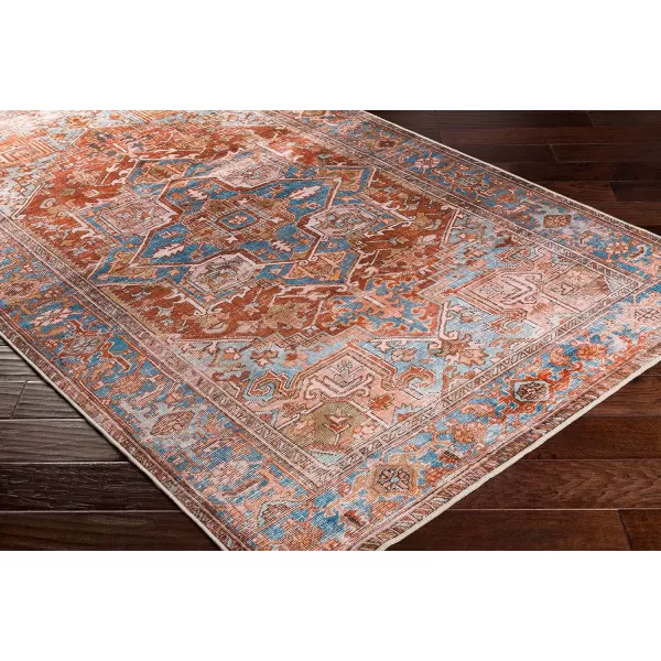 Artistic Weavers Stacia Oriental Washable Area Rug 5 ft x 7 ft 6 in RedBlue2 ft 6 in x 4 ft RedBlue