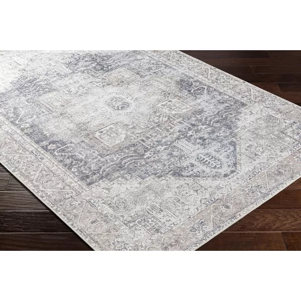 Artistic Weavers Suri Vintage Washable Area Rug 53 x 73 RustBlue27 x 14 Light GreyPurple