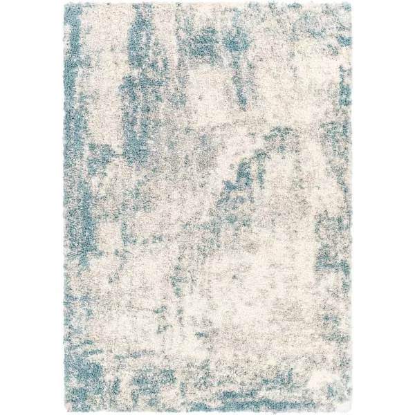 Artistic Weavers Teofilo Abstract Shag Area Rug 53 x 7 AquaArtistic Weavers Teofilo Abstract Shag Area Rug 53 x 7 Aqua