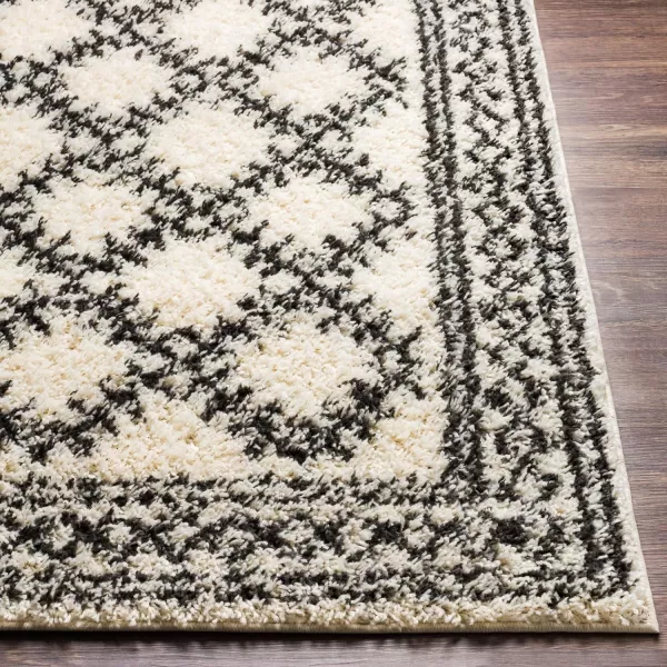 Artistic Weavers Tetra Geometric Shag Area Rug 27 x 73 CharcoalCream27 x 73