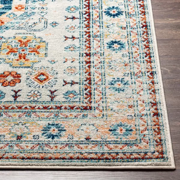 Artistic Weavers Tevazu Vintage Area Rug53 x 7Light Blue53 x 7 Light Gray