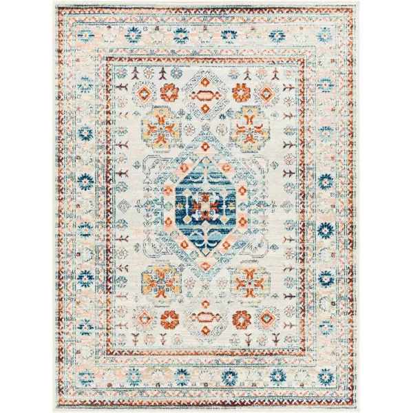 Artistic Weavers Tevazu Vintage Area Rug53 x 7Light Blue67 x 9 Light Gray