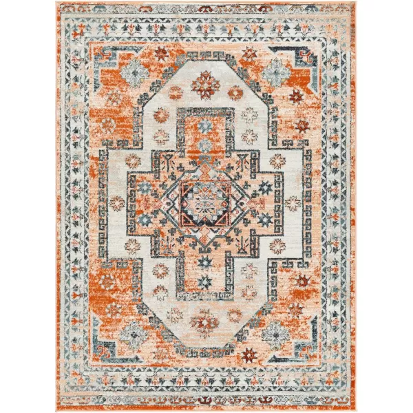 Artistic Weavers Tevazu Vintage Area Rug53 x 7Light Grey53 x 7