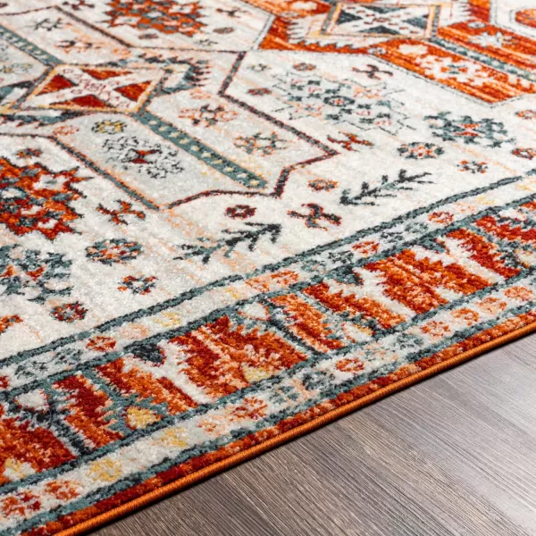 Artistic Weavers Tevazu Vintage Tribal Area Rug 53 x 7 Burnt OrangeBurnt Orange 67 x 9