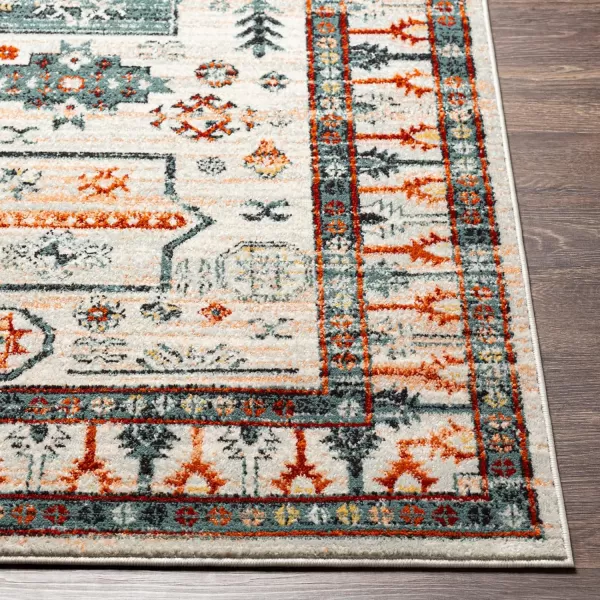 Artistic Weavers Tevazu Vintage Tribal Area Rug 53 x 7 Burnt OrangeLight Grey 67 x 9