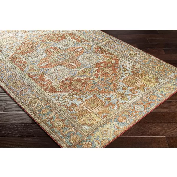 Artistic Weavers Tobi Vintage Medallion Washable Area Rug 710 x 106 Burnt Orange27 x 4