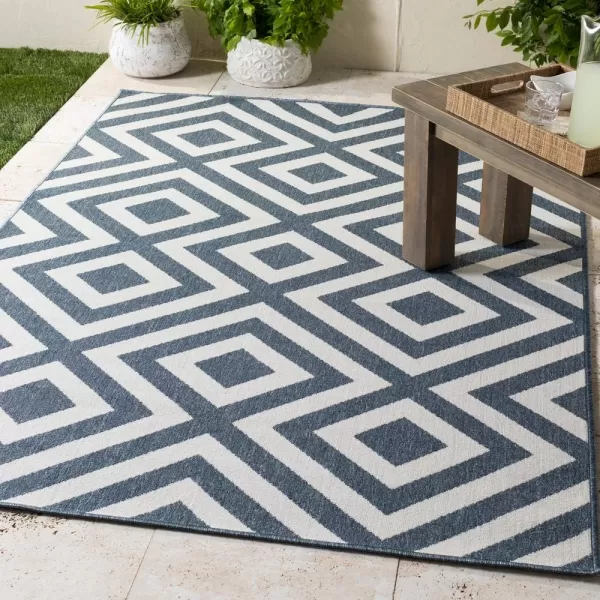 Artistic Weavers Trivette Blue Area Rug 73 Square25 x 1110 Blue