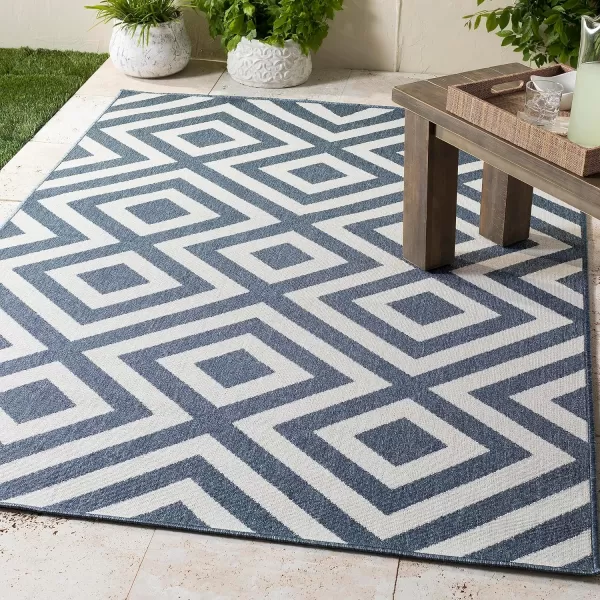 Artistic Weavers Trivette Blue Area Rug 73 Square73 Round Blue