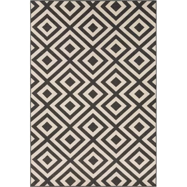 Artistic Weavers Trivette Blue Area Rug 73 Square73 x 106 Black amp Beige