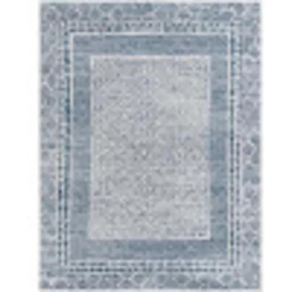 Artistic Weavers Vanessa Bohemian Border Area Rug Denim 53 x 7153 x 71