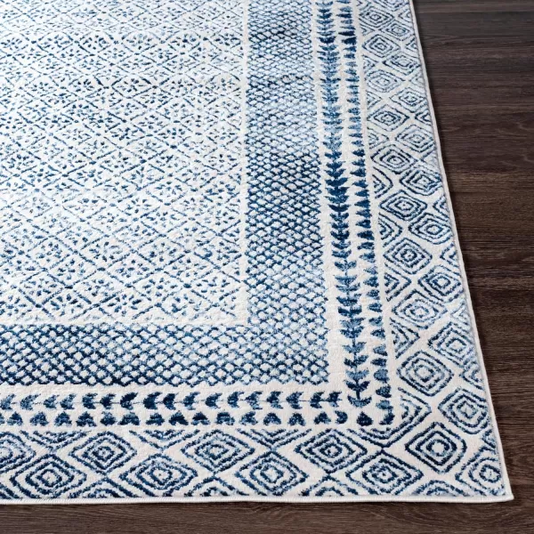 Artistic Weavers Vanessa Bohemian Border Area Rug Denim 53 x 719 x 123