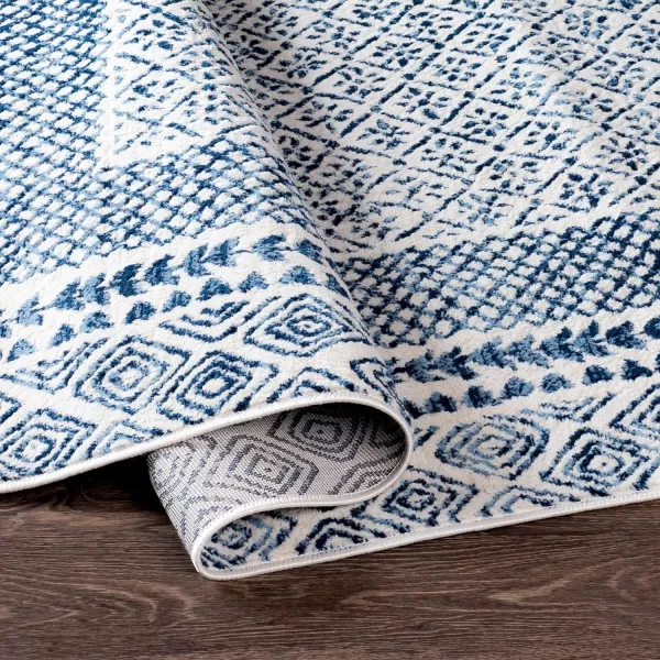 Artistic Weavers Vanessa Bohemian Border Area Rug Denim 53 x 719 x 123