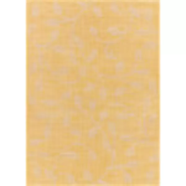 Artistic Weavers Verdi Outdoor Traditional Area Rug 51 x 7 Teal26 x 4 Yellow