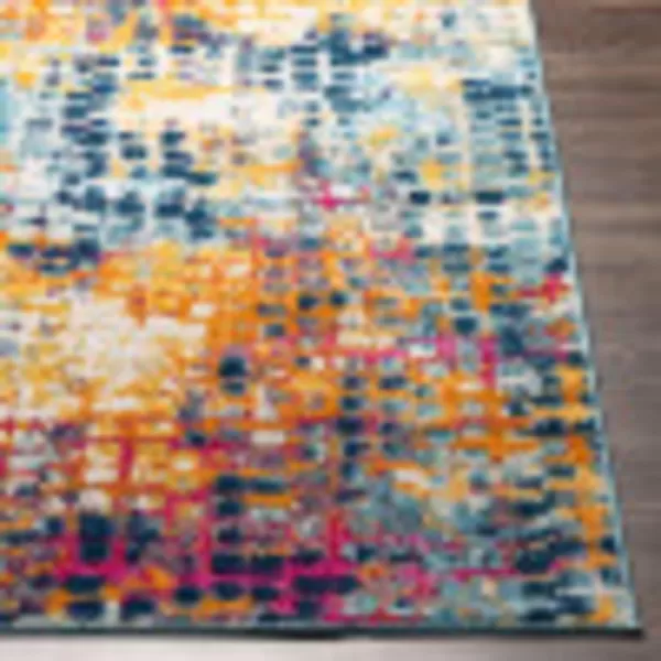 Artistic Weavers Vivi Bohemian Abstract Area Rug 53 x 71 Navy53 x 71 Orange