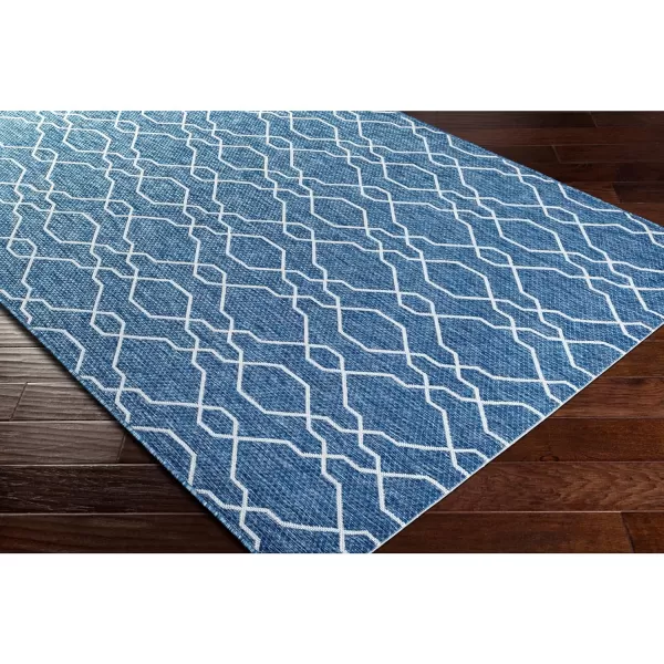 Artistic Weavers Wallis Outdoor Traditional Area Rug 710 Square Black67 Square Dark Blue