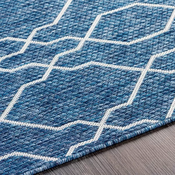 Artistic Weavers Wallis Outdoor Traditional Area Rug 710 Square Black67 Square Dark Blue