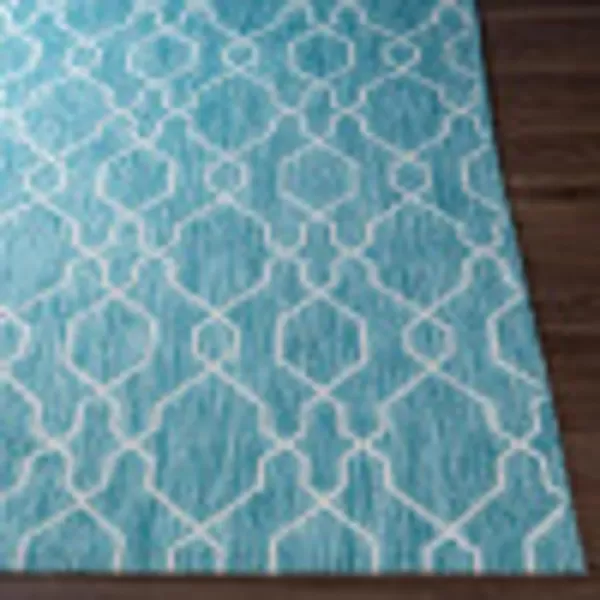 Artistic Weavers Wallis Outdoor Traditional Area Rug 710 Square Black710 x 102 Teal
