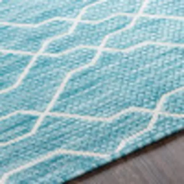 Artistic Weavers Wallis Outdoor Traditional Area Rug 710 Square Black710 x 102 Teal