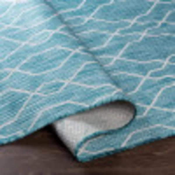 Artistic Weavers Wallis Outdoor Traditional Area Rug 710 Square Black710 x 102 Teal