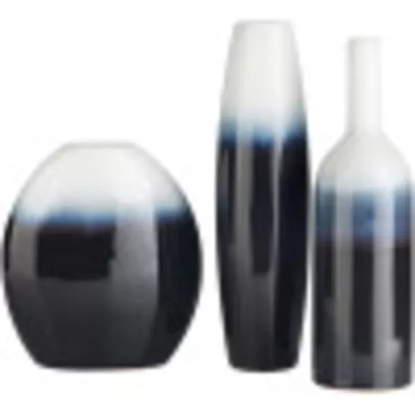 Artistic Weavers Woodville Vases 6 H x 5 W x 5 D 5 H x 6 W x 6 D 3 H x 5 W x 5 D NavyWhite15H x 4W x 4D 14H x 4W x 4D 10H x 4W x 9D NavyWhite