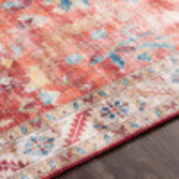 Artistic Weavers Xavi Oriental Border Area Rug 5 x 76 Blush23 x 39 Red