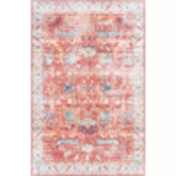 Artistic Weavers Xavi Oriental Border Area Rug 5 x 76 Blush23 x 39 Red