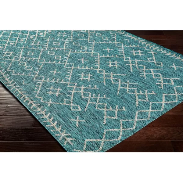 Artistic Weavers Yesina Bohemian Outdoor Area Rug 710 Square Aqua10 x 14 Aqua