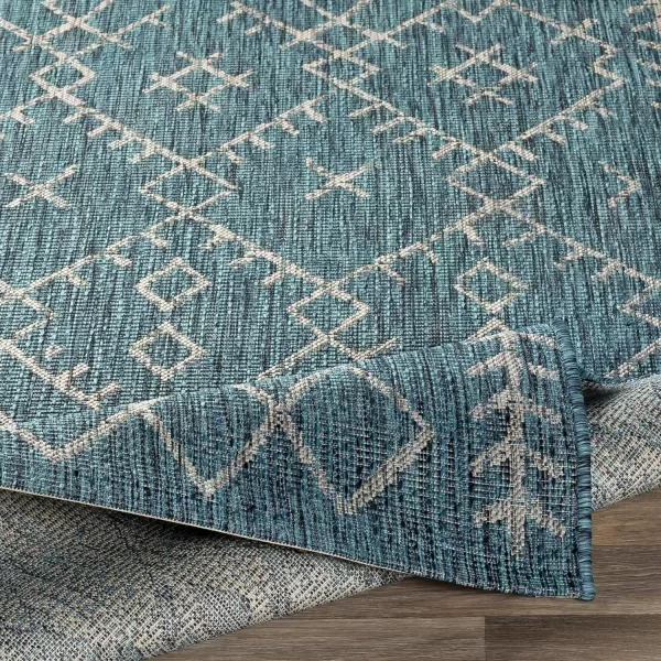 Artistic Weavers Yesina Bohemian Outdoor Area Rug 710 Square Aqua2 x 211 Aqua