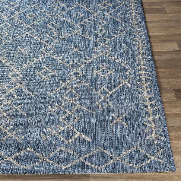 Artistic Weavers Yesina Bohemian Outdoor Area Rug 710 Square Aqua2 x 211 Blue