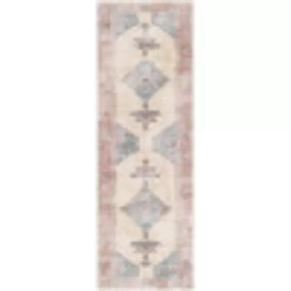 Artistic Weavers Yolanda Vintage Medallion Area Rug 53 x 73 Sky BlueOrange27 x 710 Sky BlueOrange