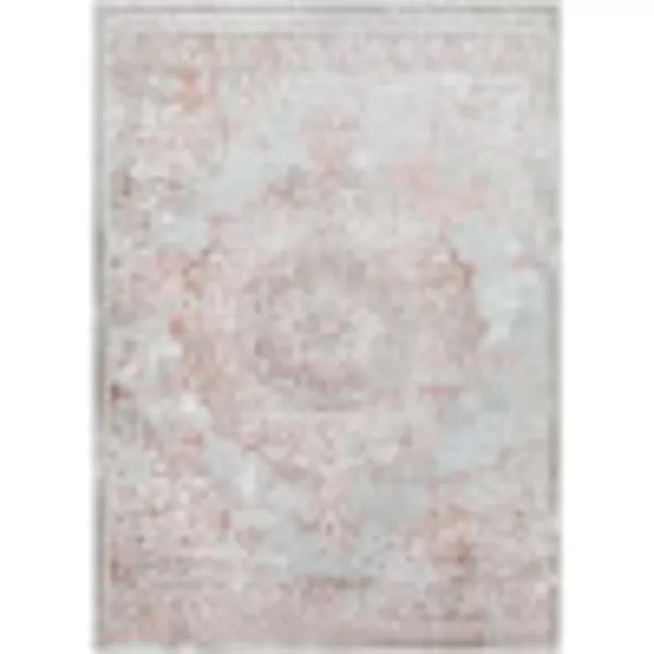 Artistic Weavers Zan Traditional Medallion Area Rug 53 x 7 Dark Blue810 x 12 Burnt Orange