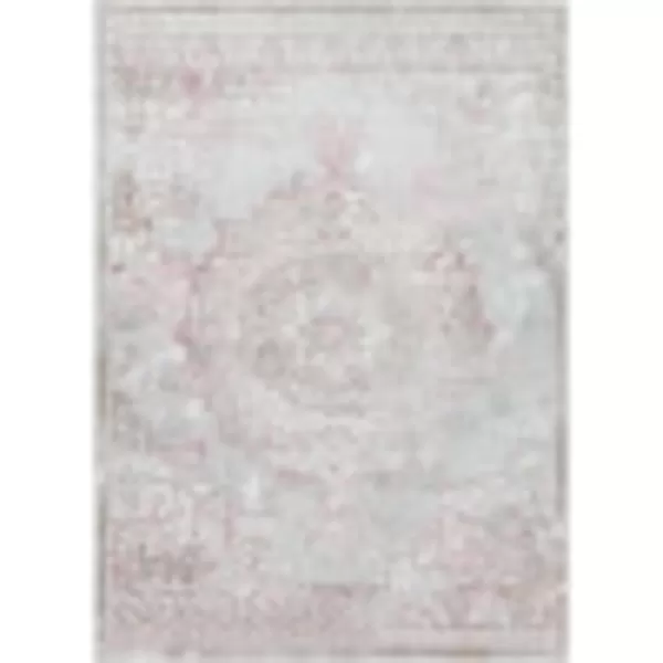 Artistic Weavers Zan Traditional Medallion Area Rug 53 x 7 Dark Blue810 x 12 Pale Pink