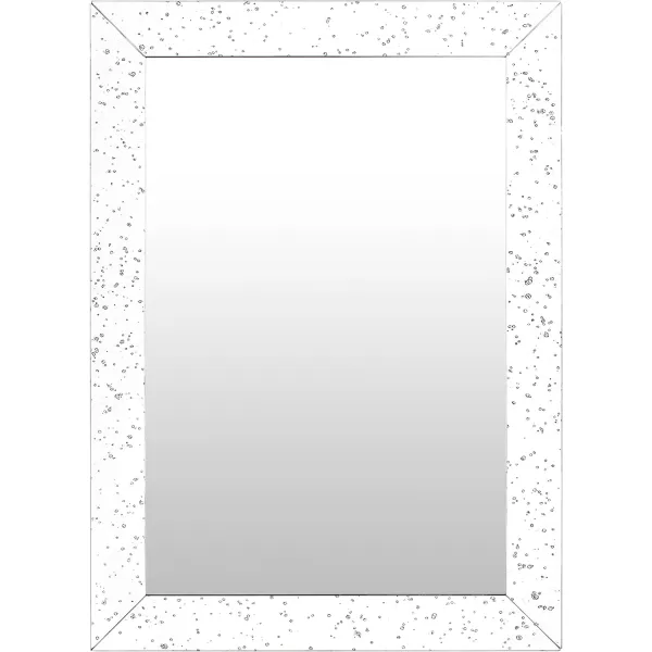 Artistic Weavers Zortman Speckled Rectangular Beveled Glass Mirror 32 H x 24 W x 02 D Silver32H x 24W x 02D