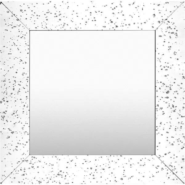 Artistic Weavers Zortman Speckled Square Beveled Glass Mirror 24 H x 24 W x 02 D Silver18H x 18W x 02D