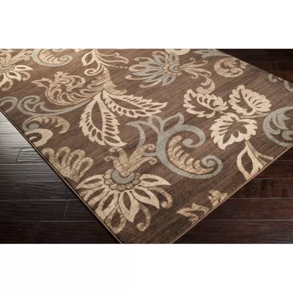 Deacon Coffee Bean Transitional Area Rug 10 x 13Rectangular Brown 5 ft 3 in x 7 ft 7 in