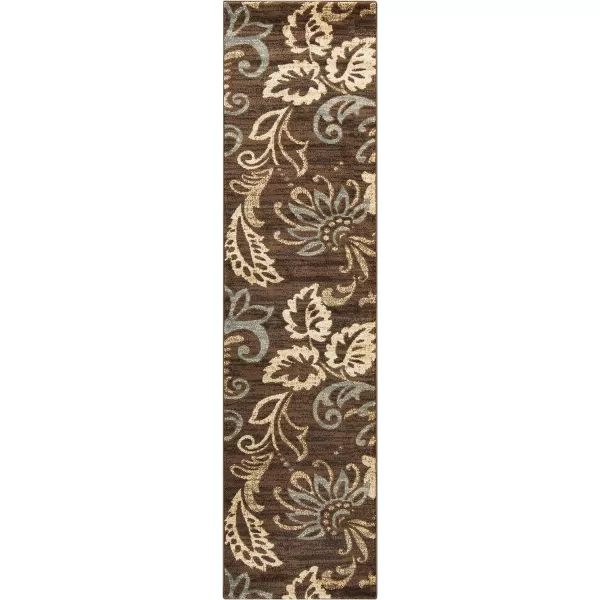 Deacon Coffee Bean Transitional Area Rug 10 x 13Runner Brown 2 ft x 7 ft 5 in