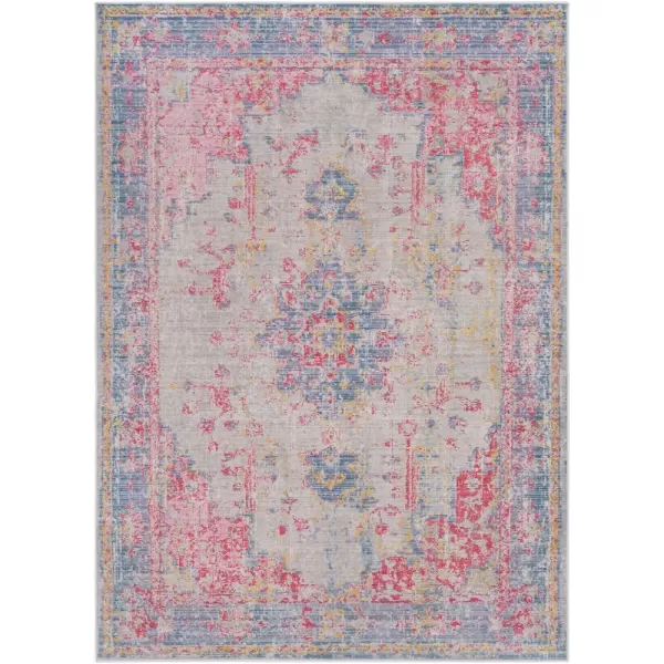 Emilio Pink and Blue Updated Traditional Area Rug 2 x 3211 x 710 Denim