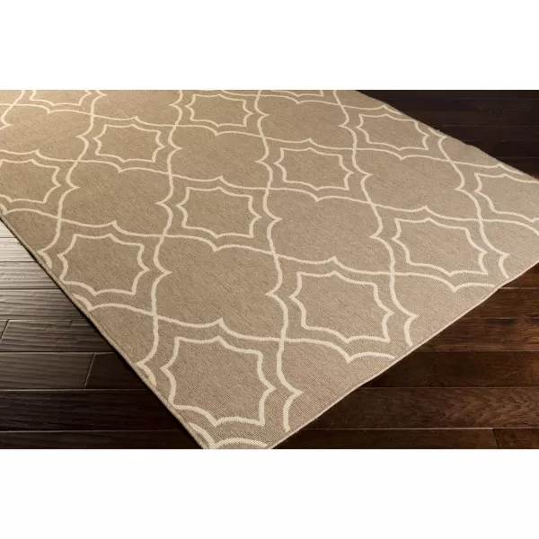 Georgia Beige Indoor  Outdoor Area Rug 73 Square2 ft 5 in x 11 ft 10 in Tan