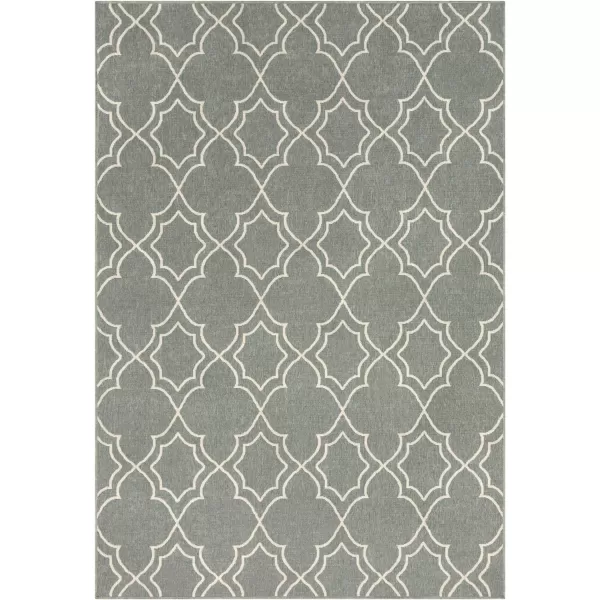 Georgia Beige Indoor  Outdoor Area Rug 73 Square7 ft 3 in x 10 ft 6 in Green