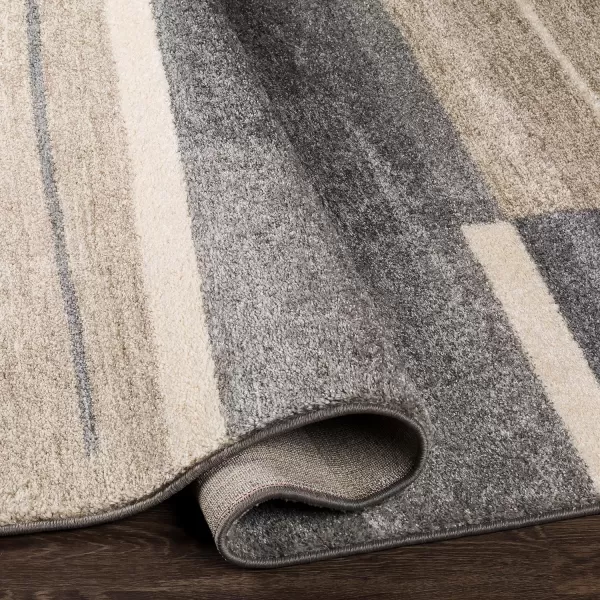 Jeanine Medium Gray Shag Area Rug 26 x 826 x 8 Gray Neutral