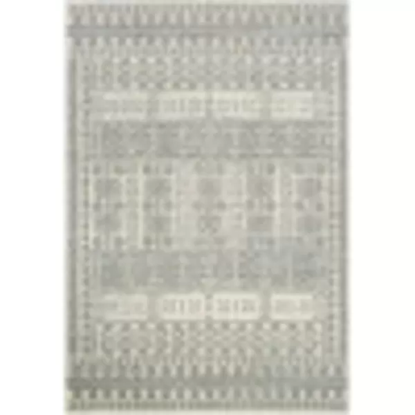 Kiri Global Bohemian Area Rug53 x 76 Light Gray