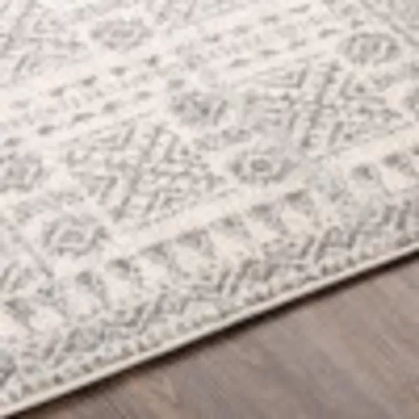 Kiri Global Bohemian Area Rug53 x 76 Light Gray