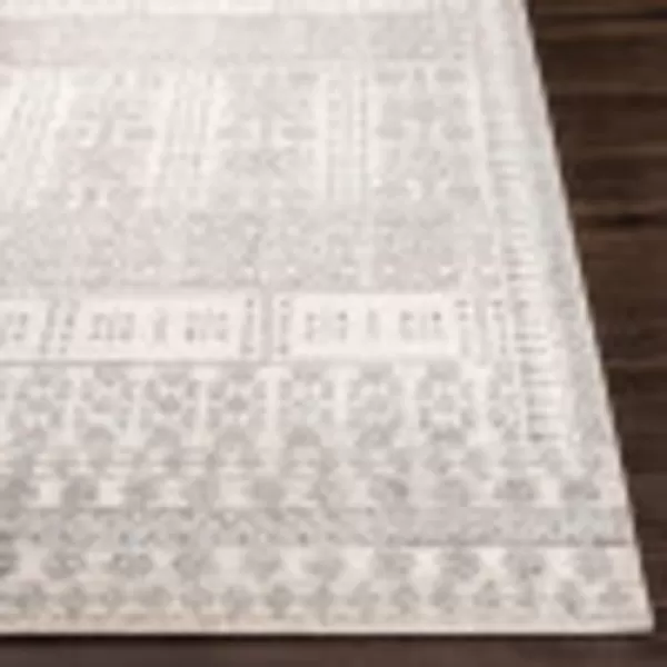 Kiri Global Bohemian Area Rug53 x 76 Light Gray