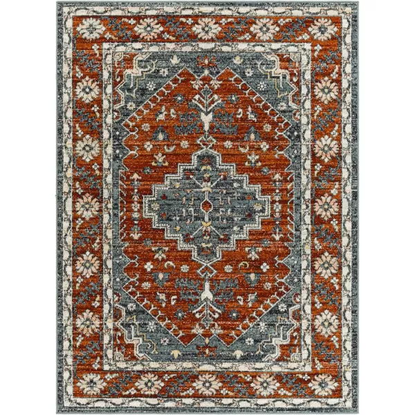 Redondo Beach Outdoor Boho Area Rug53 x 7SlateCoral53 x 7 Burnt OrangeCharcoal