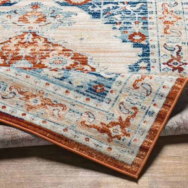 Redondo Beach Outdoor Boho Area Rug53 x 7SlateCoral53 x 7 Burnt OrangeDenim