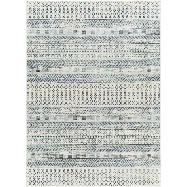 Redondo Beach Outdoor Boho Area Rug53 x 7SlateCoral53 x 7 Denim