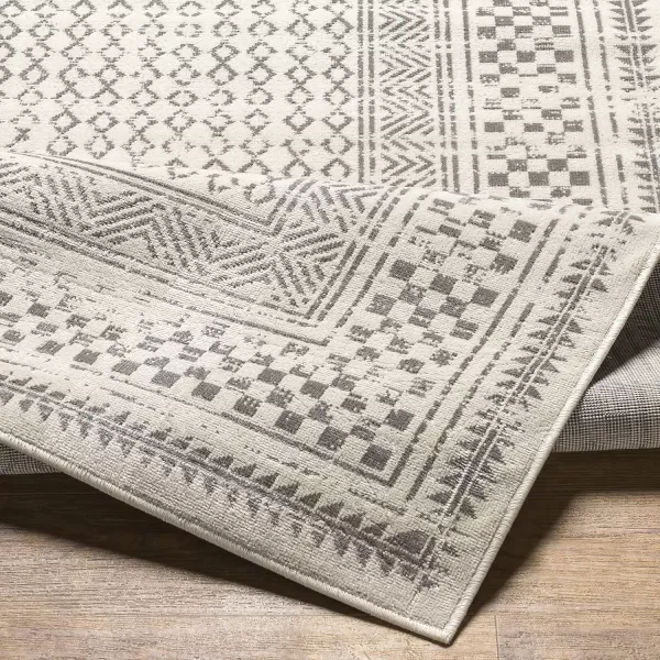 Redondo Beach Outdoor Boho Area Rug53 x 7SlateCoral53 x 7 Light Grey