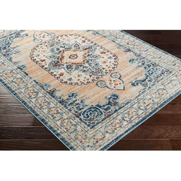 Redondo Beach Outdoor Boho Area Rug53 x 7SlateCoral53 x 7 PeachNavy